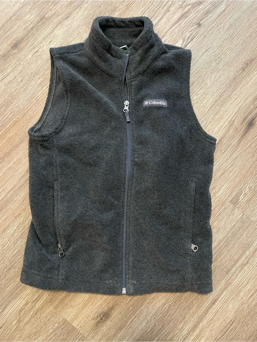 Columbia Kids Black Fleece Vest - Full Zip